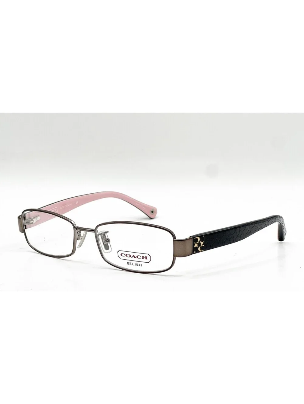 Coach HC 5001 9021 Dark Silver Rectangle Authentic Eyeglass Frames 50-16-135